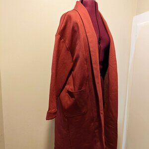 New with tag Rust Oversized Kimono Style Coat